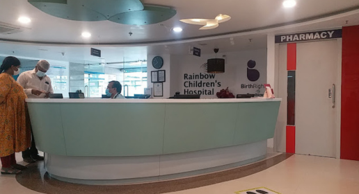 Rainbow Children's Hospital & BirthRight, Hyder Nagar, Hyderabad, Recaption
