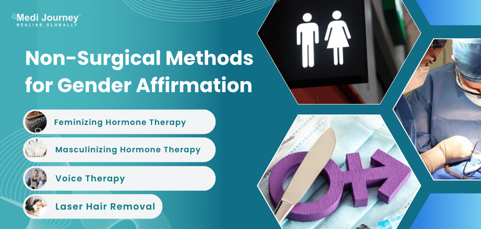 Non surgical methods for gender affirmation surgery