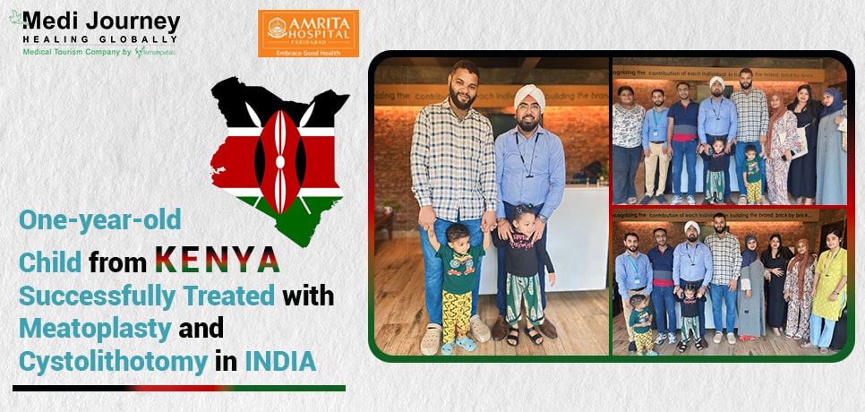 Baby Ilyas from Kenya Successfully Treated with Meatoplasty and Cystolithotomy in India